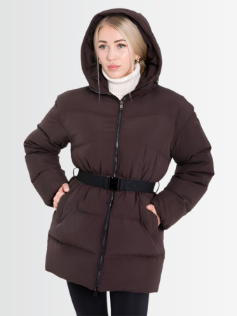 Пуховик женский зимний CRUSH Коричневый